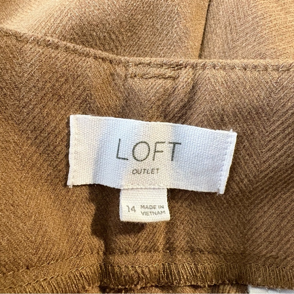 LOFT Warm Brown Trousers - Picture 2 of 6